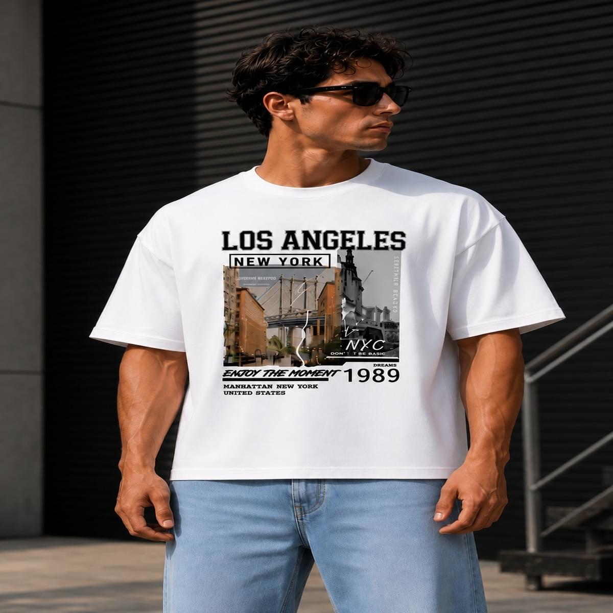 Home Los Angeles NYC Oversized Mens T Shirts